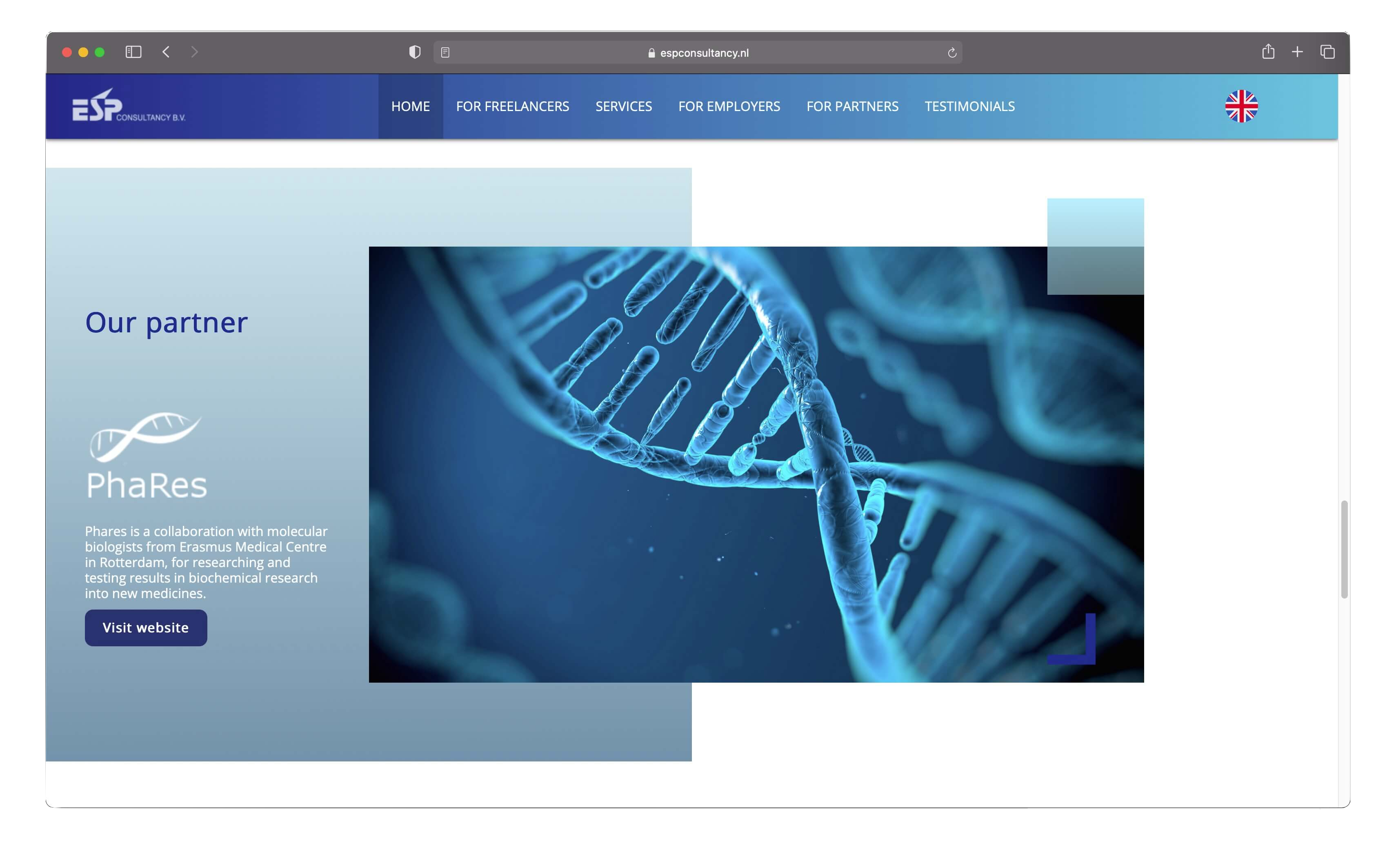 Sneak peak of ESP website