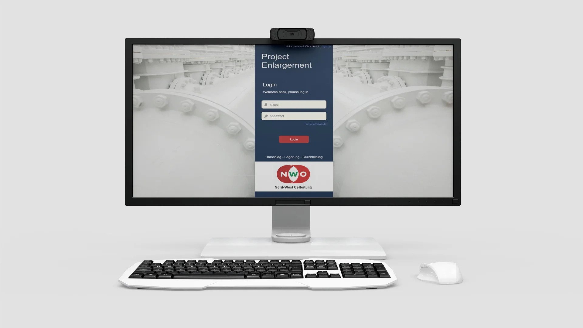 login screen web application nwo